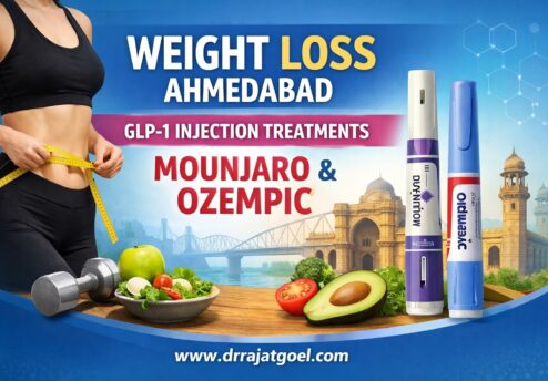 Weight loss treatment in Ahmedabad using GLP-1 injections Mounjaro and Ozempic by Dr Rajat Goel