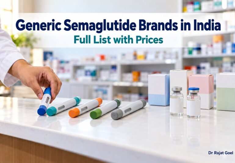 Generic semaglutide brands in India with prices list