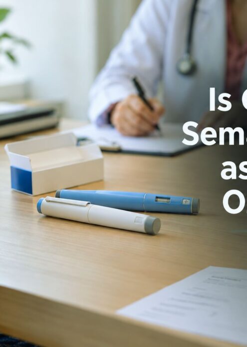 Generic semaglutide injection pens and Ozempic alternative on a doctor’s desk in an Indian clinic